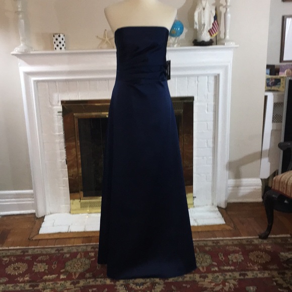 ABS Allen Schwartz Dresses & Skirts - ABS Evening by Allen Schwartz Satin Midnight Blue